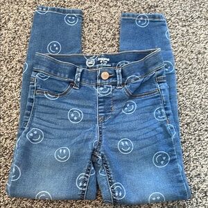 Wonder Nation Denim Smiley Face Jegging Jeans